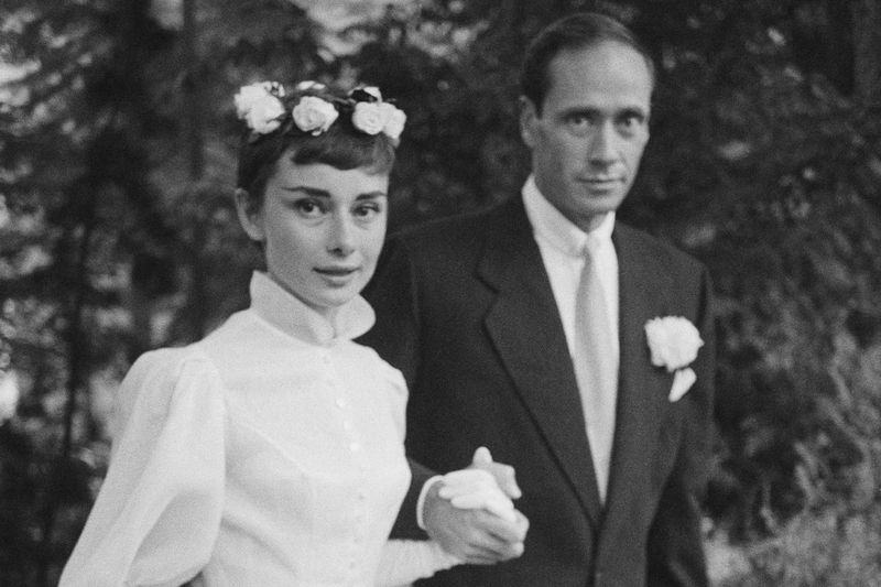 Audrey Hepburn and Mel Ferrer