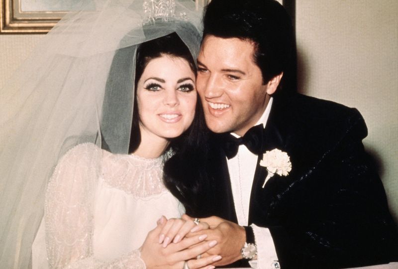 Elvis Presley and Priscilla Beaulieu