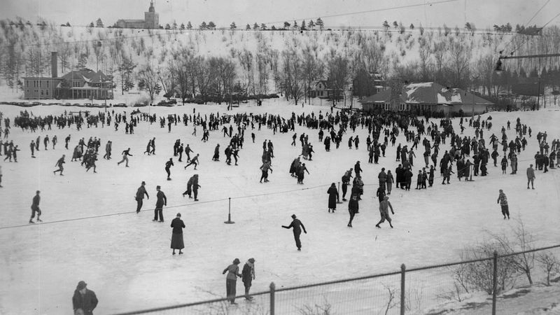 Ice Skating on Frozen Lakes