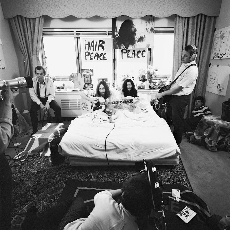 John Lennon and Yoko Ono's Bed-In for Peace, 1969