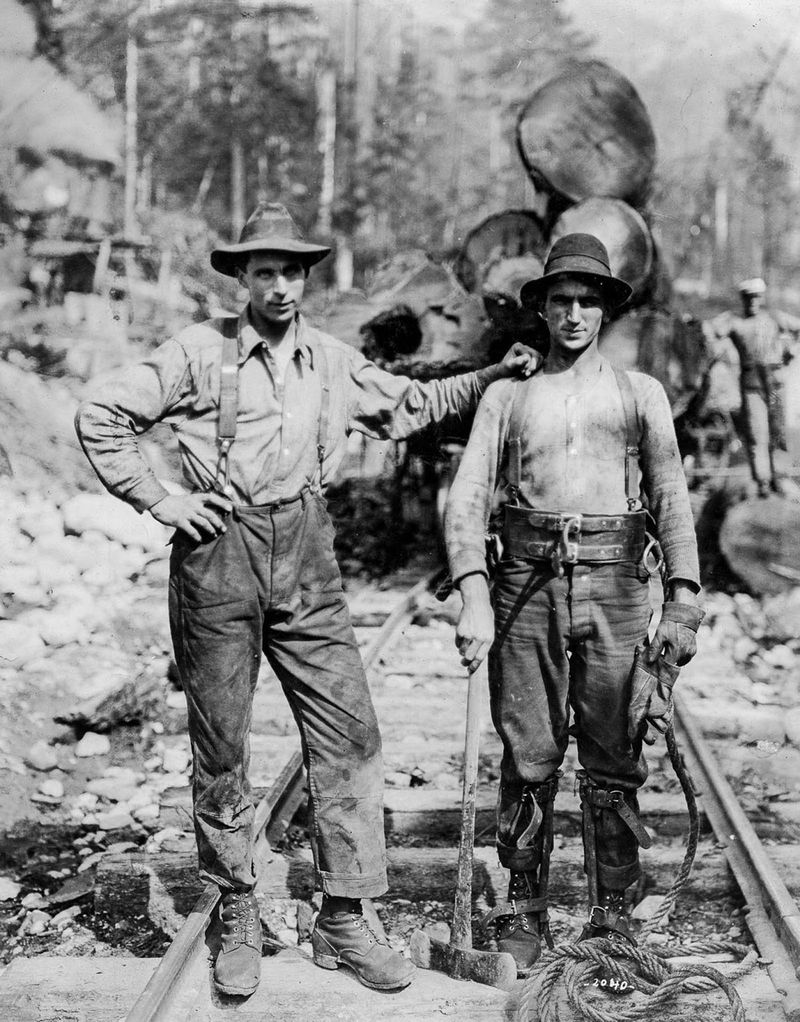 Photo of a Canadian Lumberjack Camp