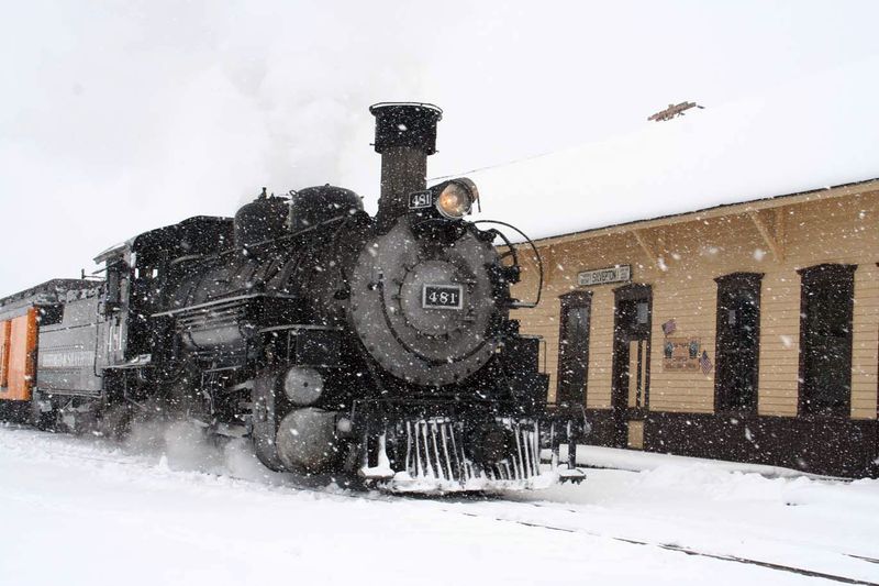 Snowy Train Journeys Through the Countryside