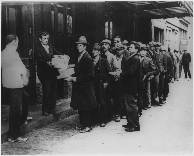 1930s Great Depression Breadline