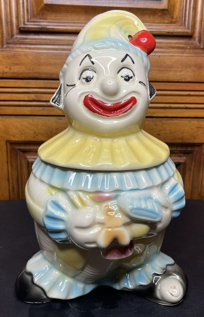 American Bisque Clown Cookie Jar