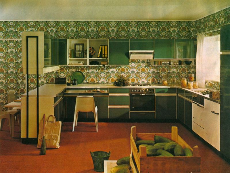 Avocado Green and Harvest Gold Appliances