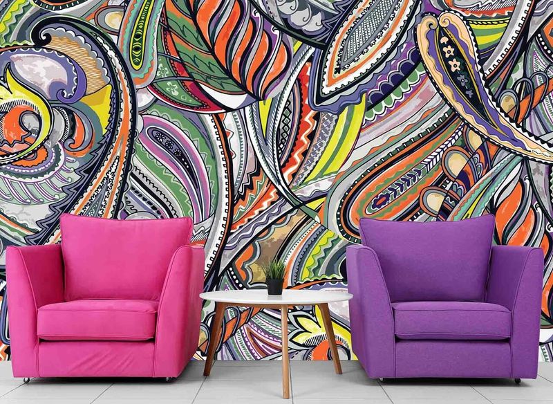 Bold Geometric & Psychedelic Wallpaper