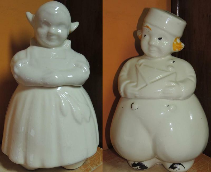 Ceramic Arts Studio Dutch Boy and Girl Cookie Jar