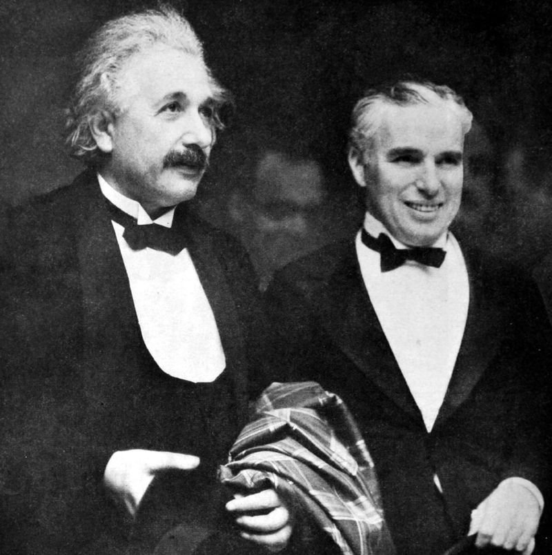 Charlie Chaplin and Albert Einstein's Meeting