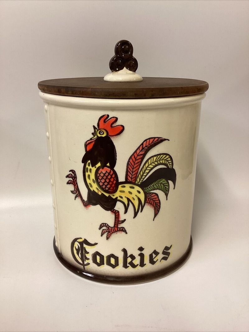 Metlox Poppytrail Rooster Cookie Jar