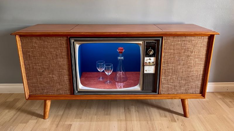 TVs in Wooden Cabinets