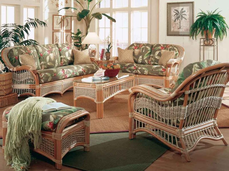 Wicker and Rattan Furniture Indoors