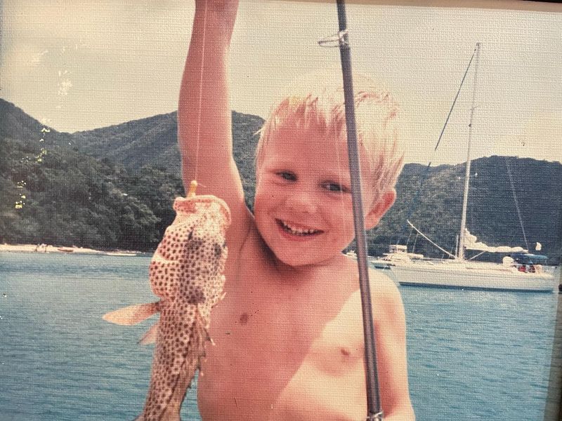 A Boy and His First Catch