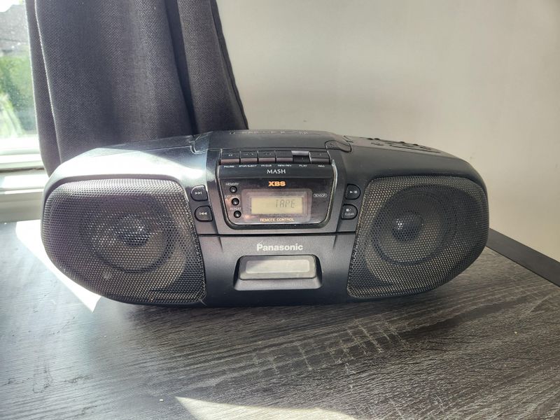 A Boom Box with a Tape Deck