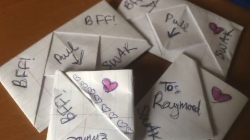 Passing Handwritten Notes with Friends