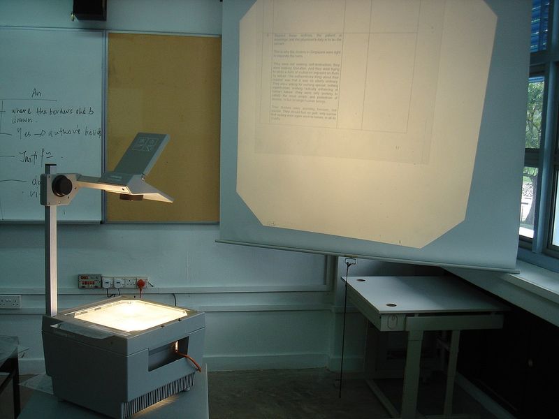 Overhead Projectors and Teacher's Handwriting