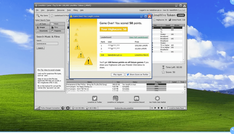 LimeWire and Napster