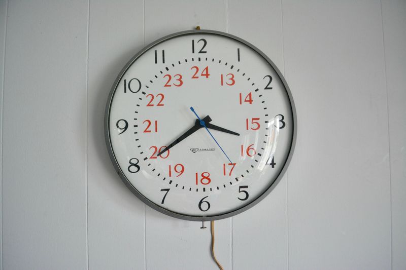 Wall Clocks with Chunky Numbers and Loud Ticks