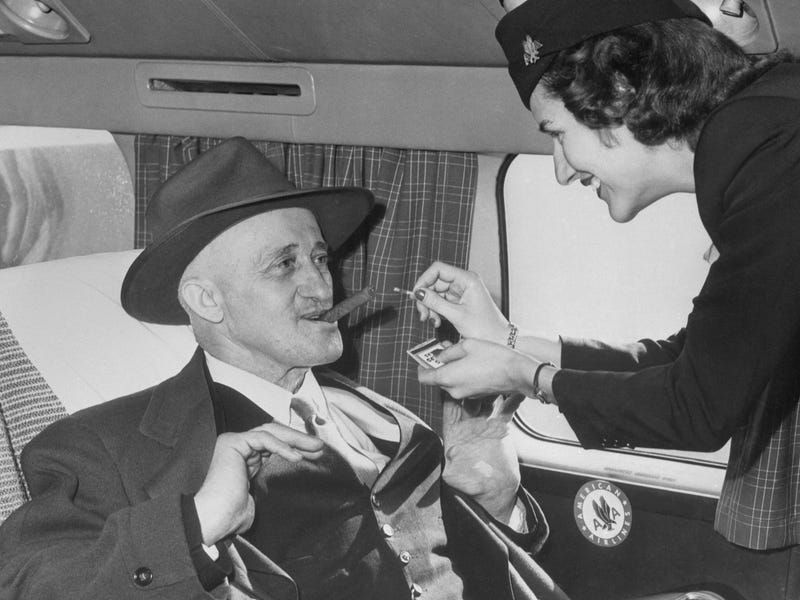Smoking Sections on Airplanes