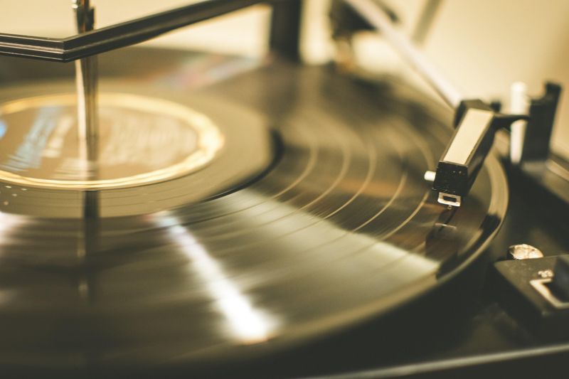 The Scratch and Pop of a Vinyl Record Starting Up