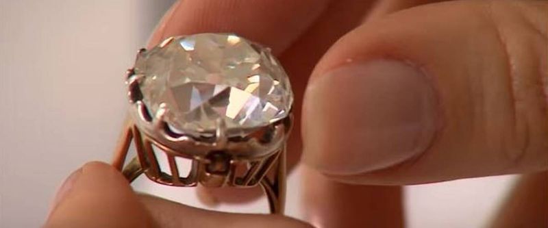 Diamond Ring Inside a Couch