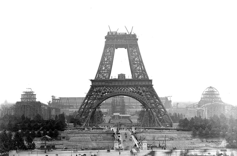 Eiffel Tower Construction, 1888