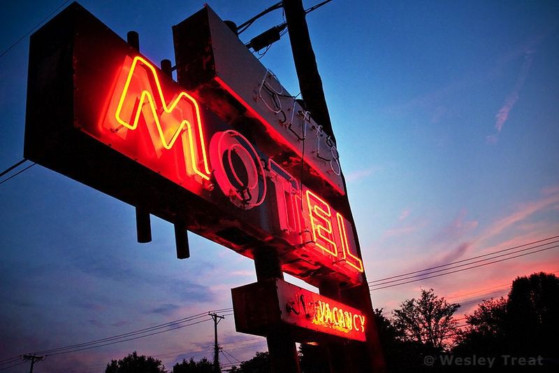 Motels with Neon Signs