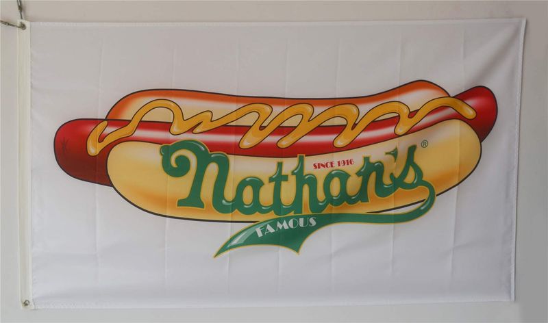Nathan's Hot Dogs Sign