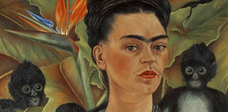 Frida Kahlo with Monkeys