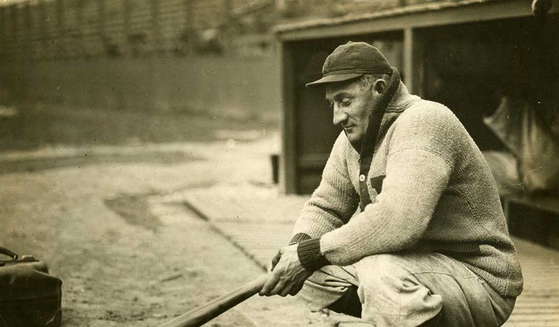 Honus Wagner Holding His Bat – Circa 1905