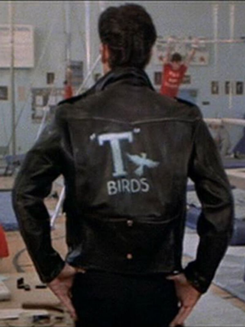 John Travolta's Black T-Bird Jacket in 'Grease'