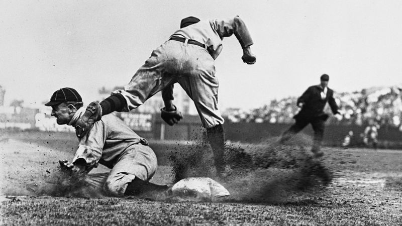 Ty Cobb Sliding into Third – Circa 1910s