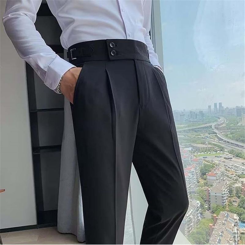 High-Waisted Pants: The Original Hip Coverage
