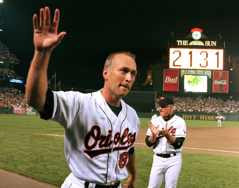 Cal Ripken Jr. Celebrating the Iron Man Streak – 1995