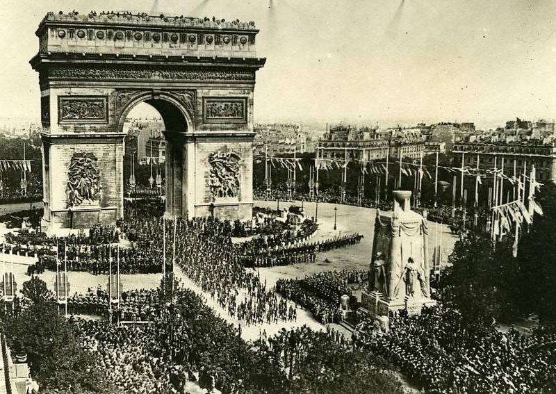 Arc de Triomphe, 1919 Victory Parade