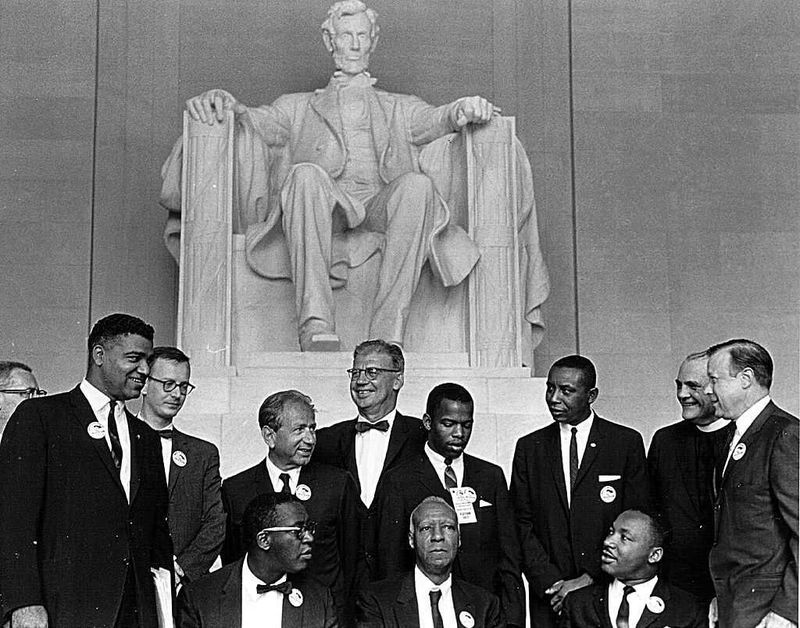 Martin Luther King Jr. at the Lincoln Memorial