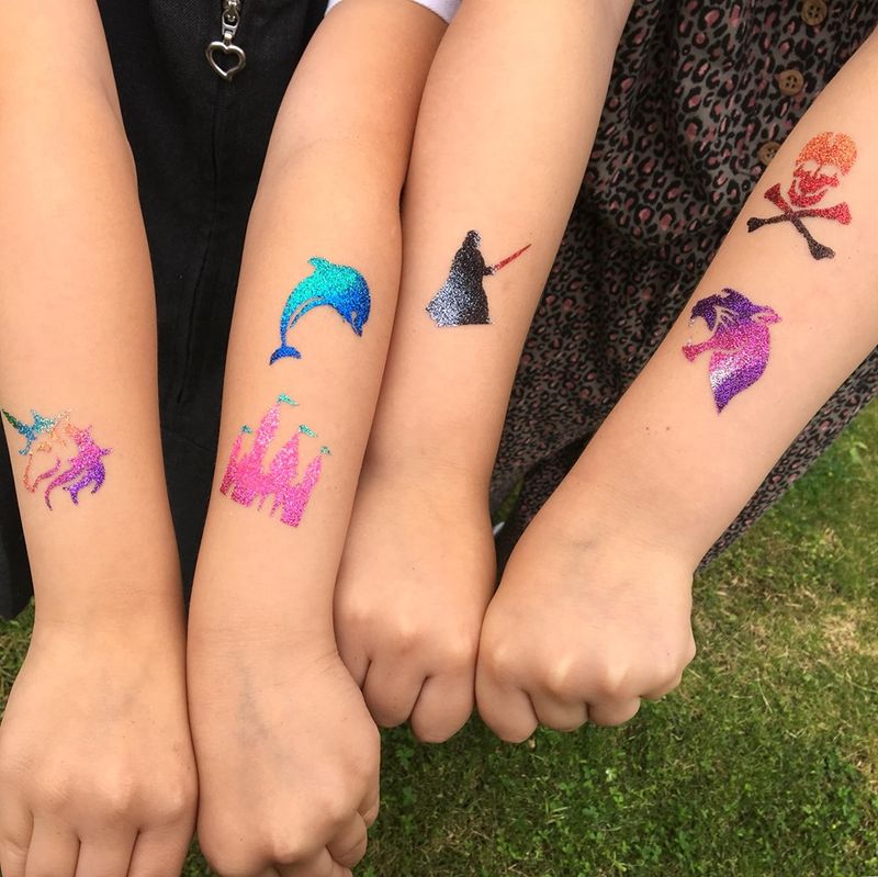 Temporary Tattoos and Body Glitter