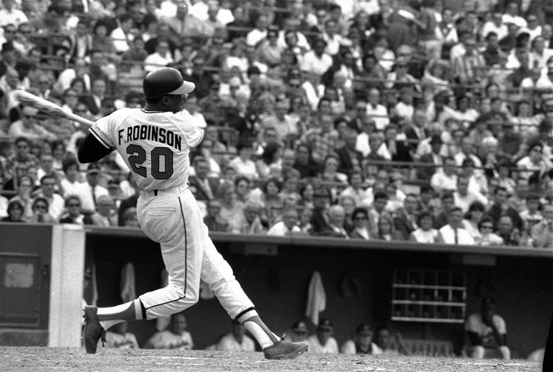 Frank Robinson’s Intensity at Bat – Mid-1960s