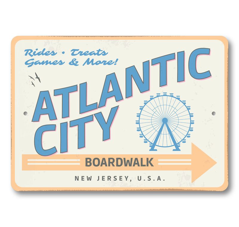 Atlantic City Boardwalk Signs