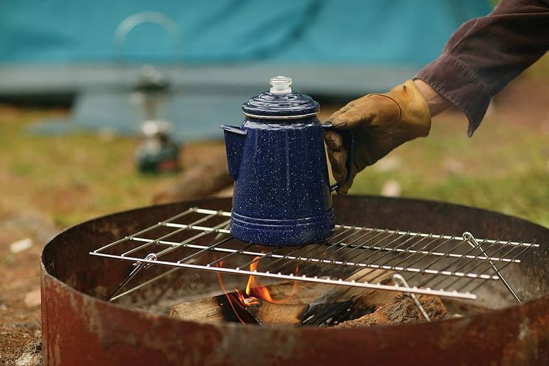 Enamelware Coffee Pots and Cups