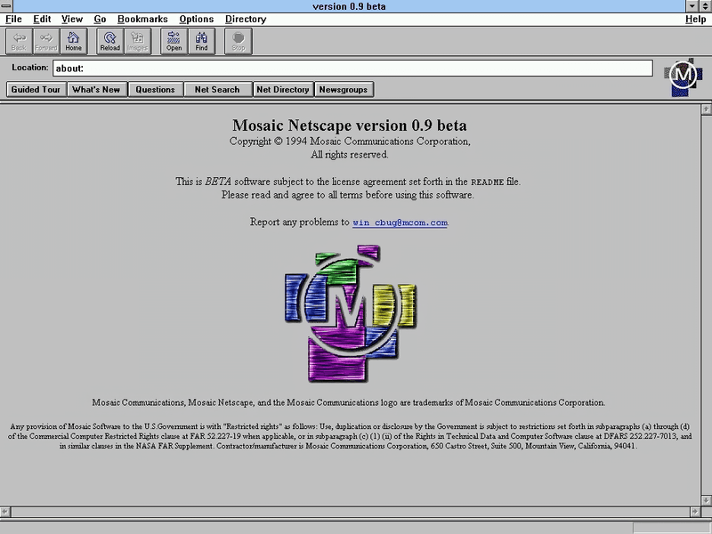 The Release of Netscape Navigator
