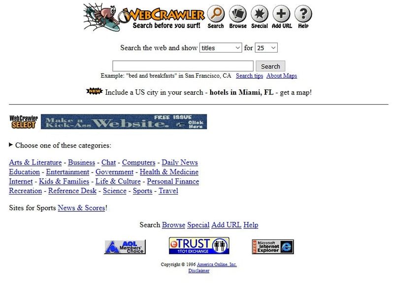 The Introduction of WebCrawler