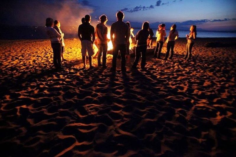 The Beach or Lake Shore
