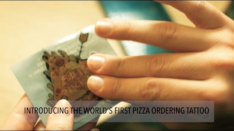 The Pizza-Ordering Tattoo With QR Code Technology