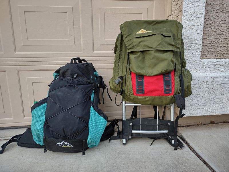 Vintage Backpacks with External Frames