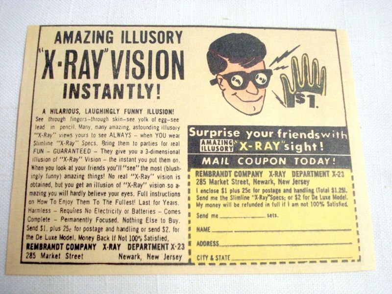 X-Ray Specs That Definitely Didn't Work