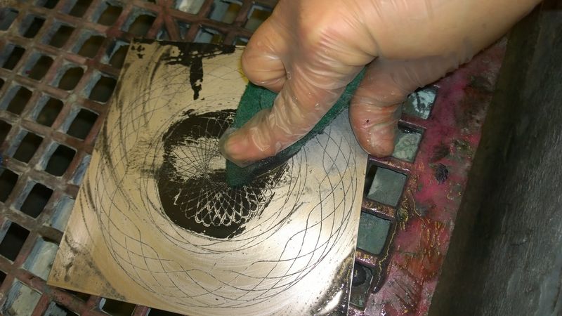 Nitric Acid Etching Without Protection