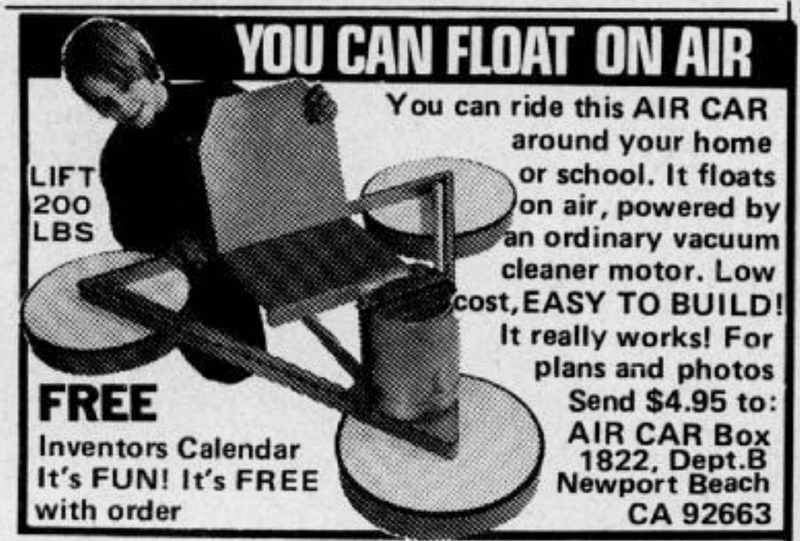Genuine Hover-Craft Plans