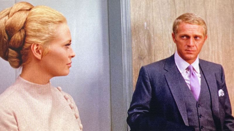 Steve McQueen and Faye Dunaway in 'The Thomas Crown Affair'