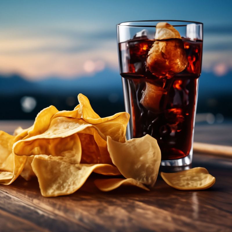 Bottle of Coca-Cola and Bag of Chips